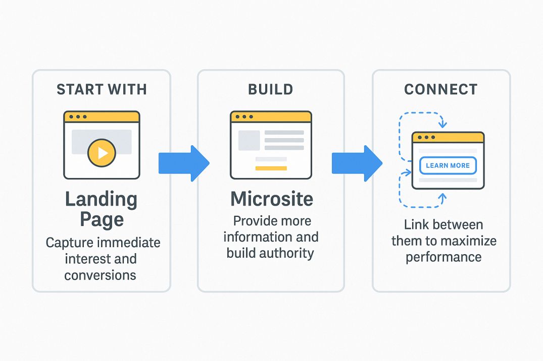 How to Combine Microsites and Landing Pages for Maximum Impact
