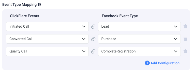 ClickFlare - events mapping