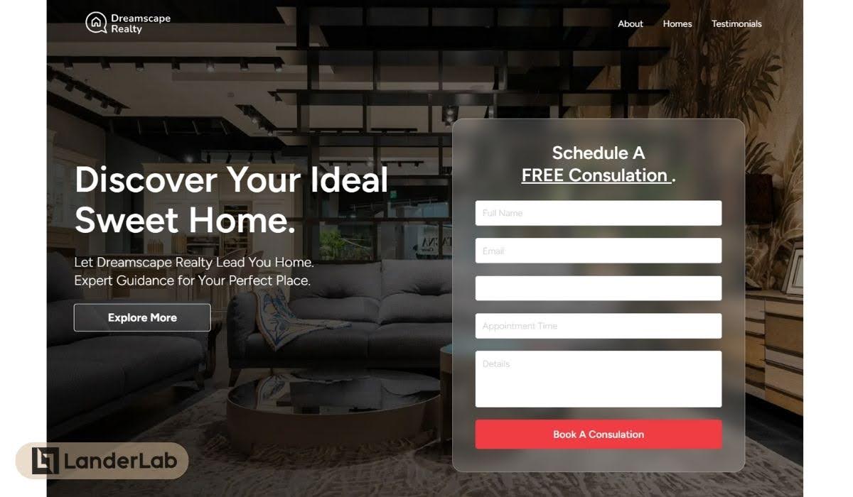 lead gen landing page