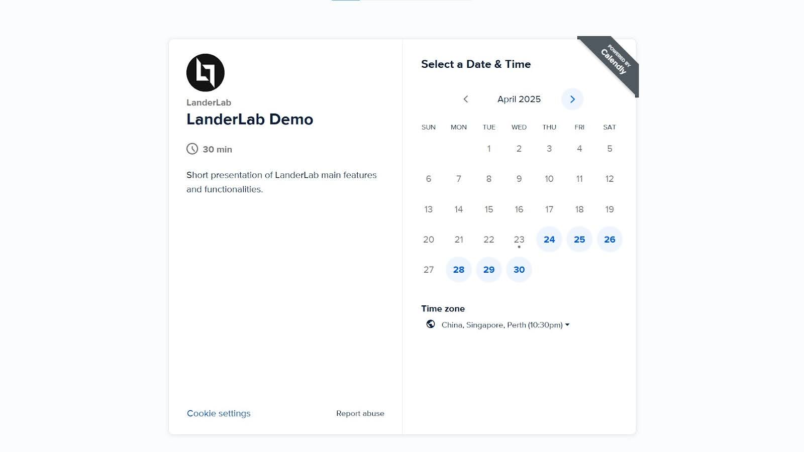 inbound lead generation book demo
