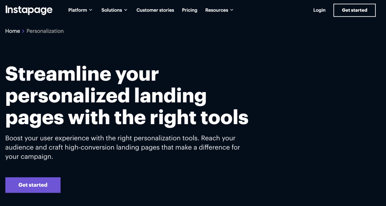 Instapage Feature