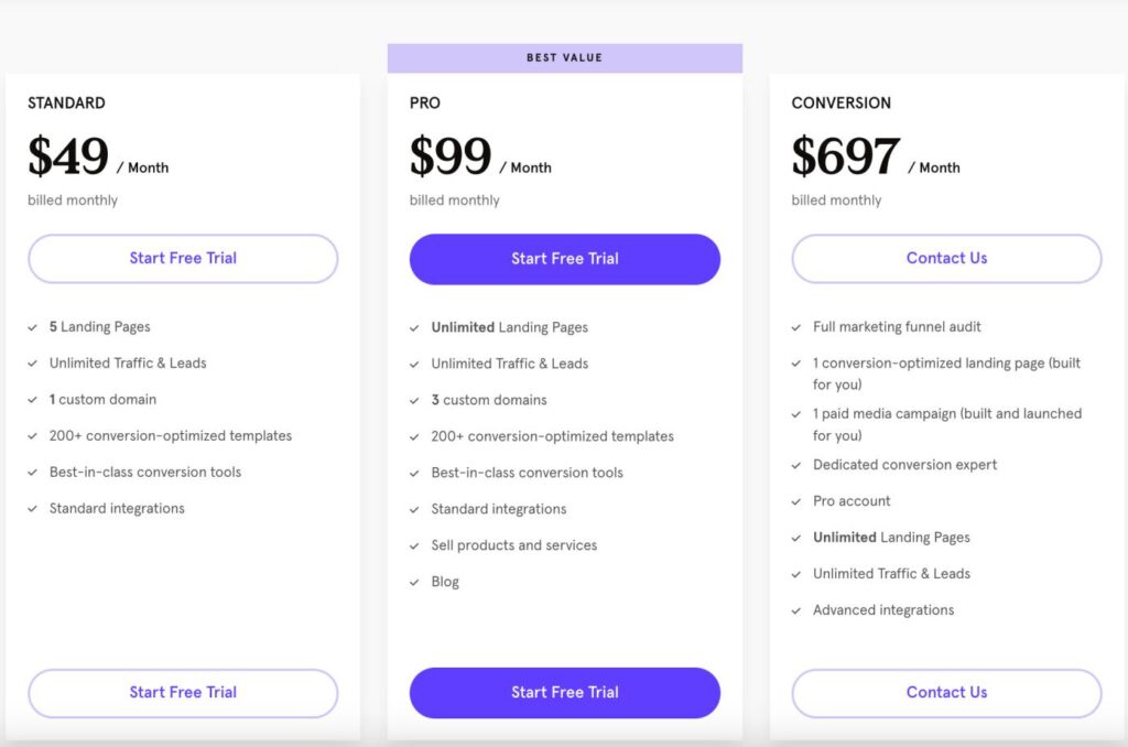 Leadpages Price