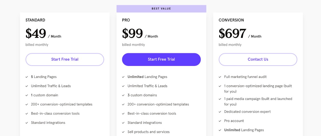 Leadpages Pricing
