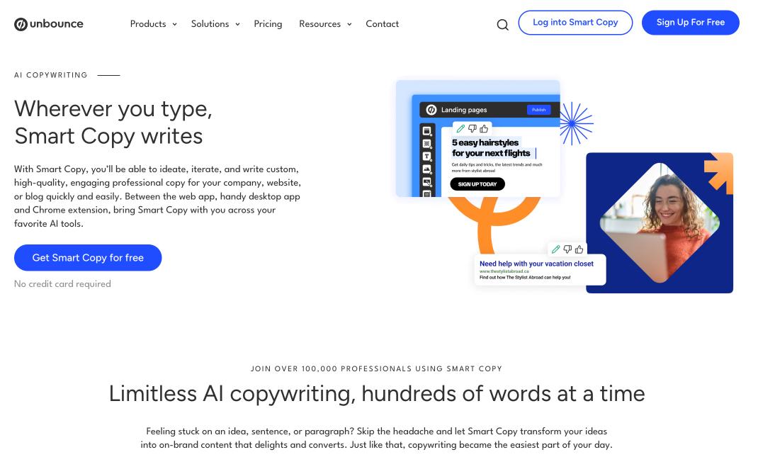 Unbounce feature