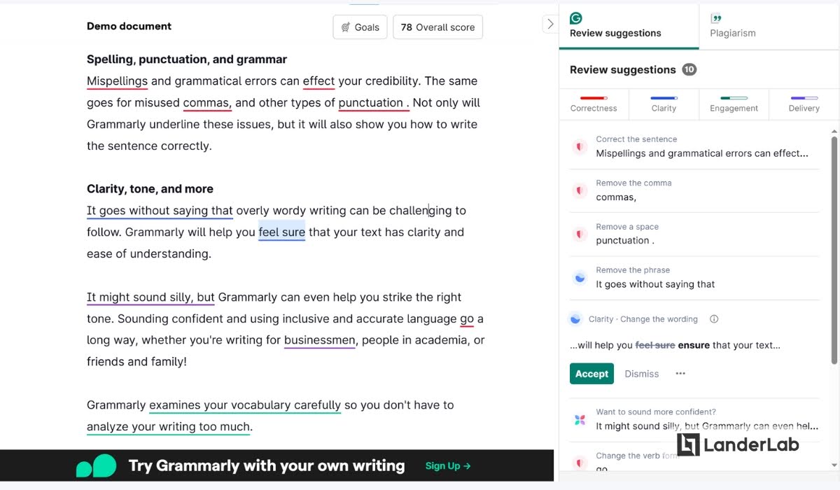 assessment quiz grammarly writing assessment