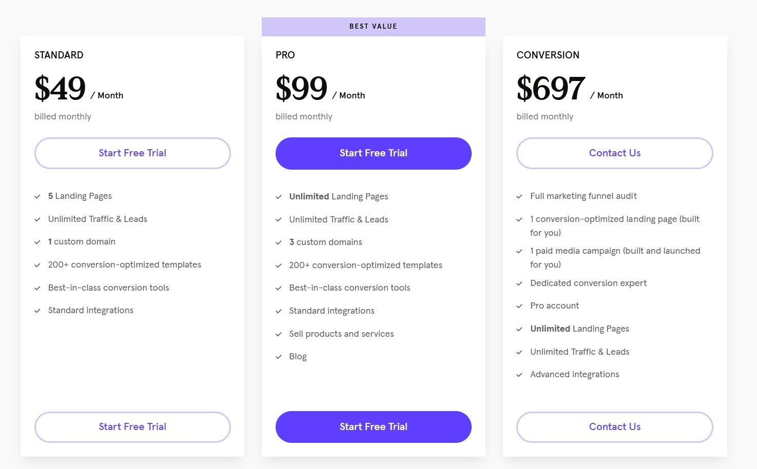 leadpages pricing