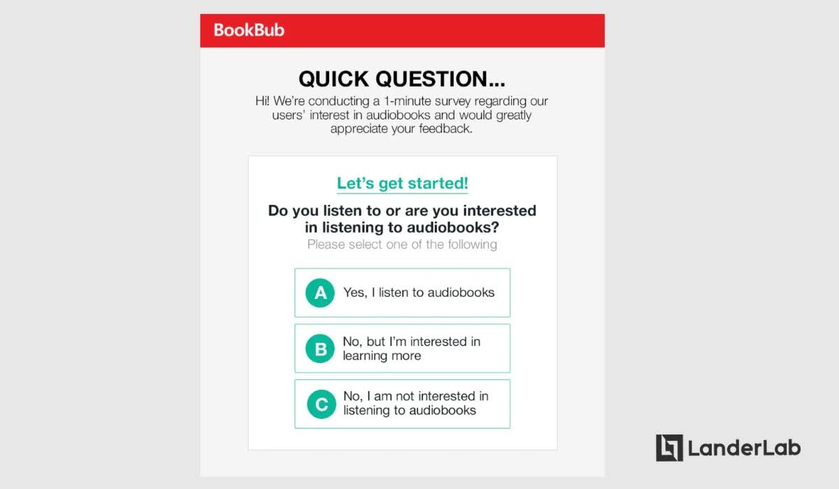 qualify leads in email survey