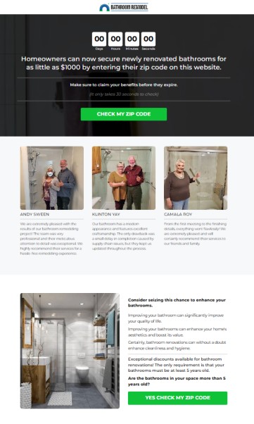 Flash Offer Landing Page