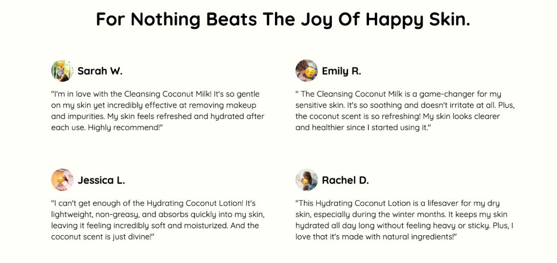 Lead Capture Page Content Style