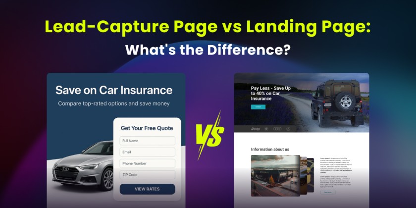 Lead-Capture Page vs Landing Page: What’s the Difference?