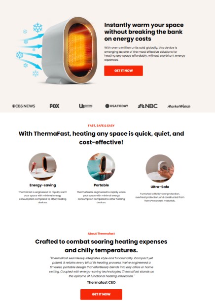 Product Launch Lead Capture Page