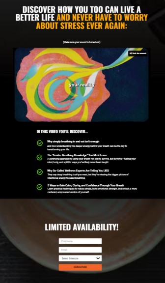 Video Training Series Landing Page