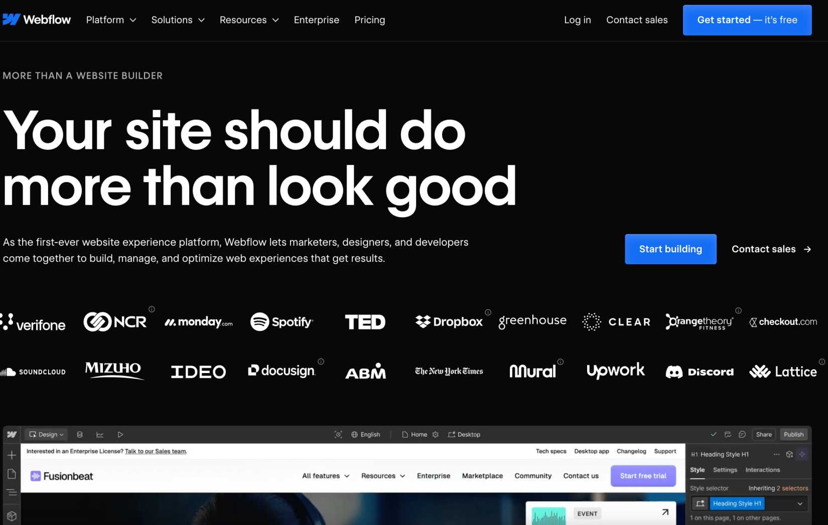 Webflow Homepage