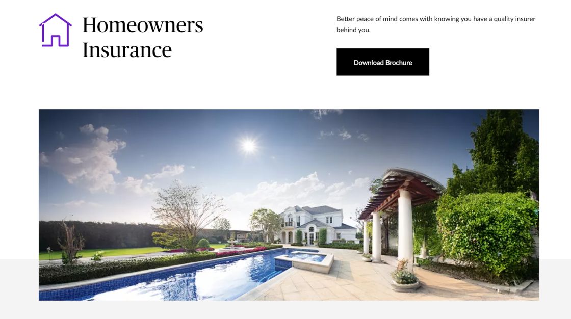 Home Insurance Landing Page Example