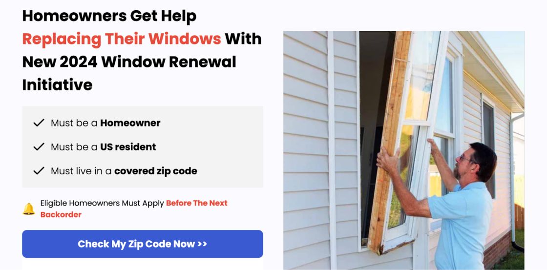 Window Replacement Landing Page