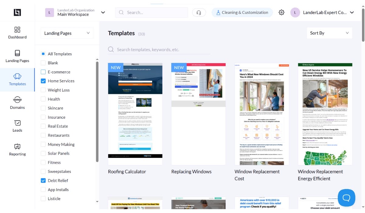 lead generation channel landing pages