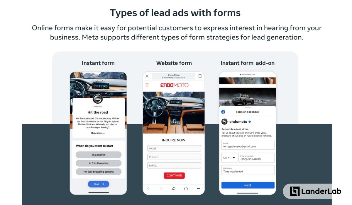 lead generation channel meta ads lead campaign