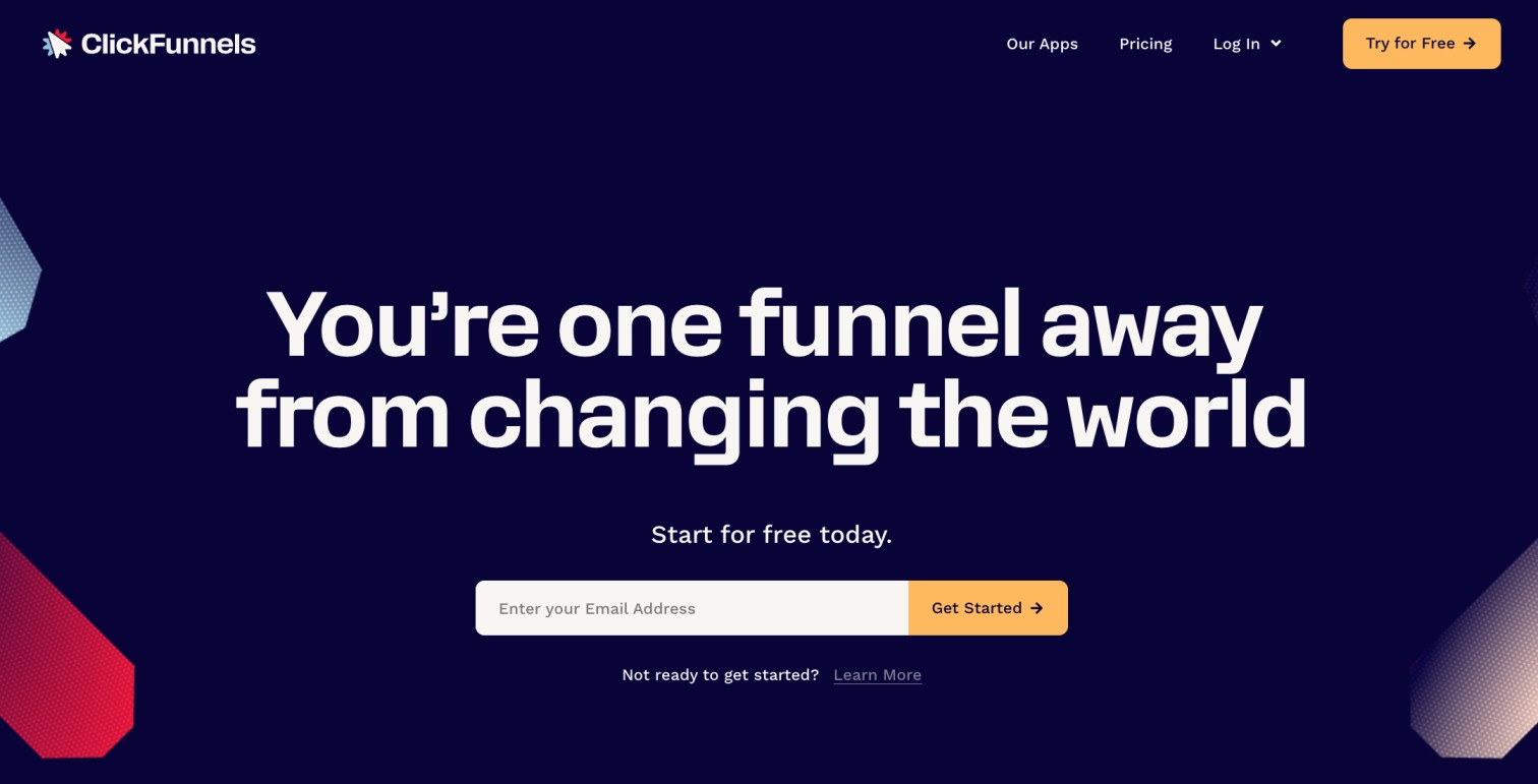 ClickFunnels Homepage
