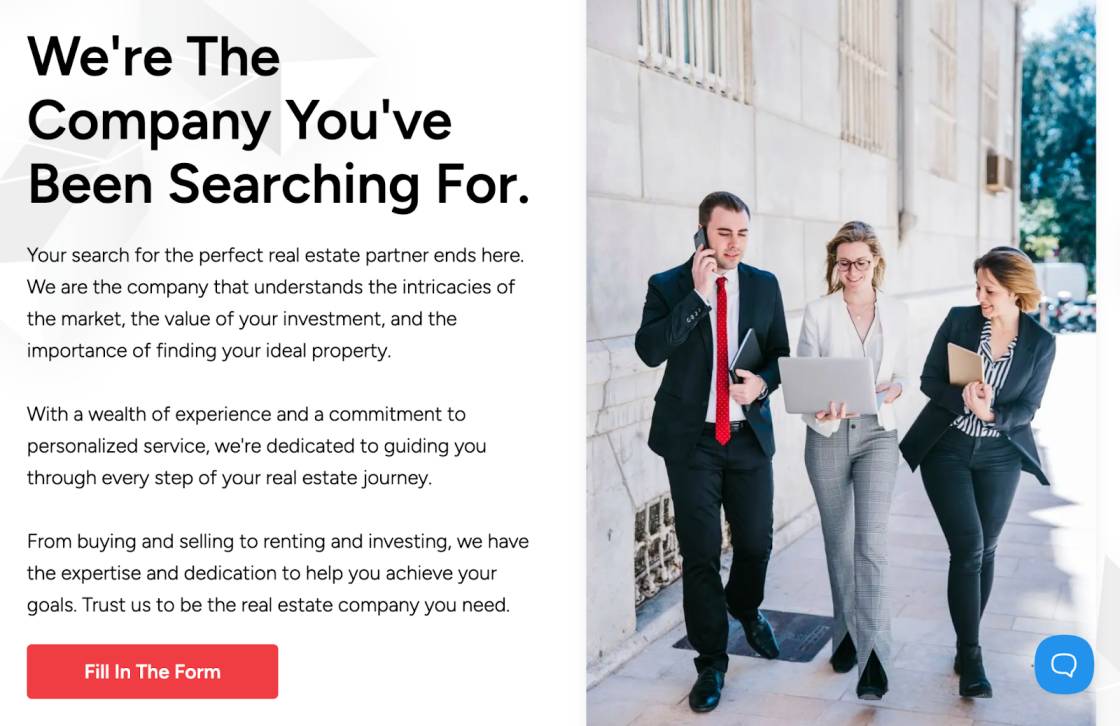 Real Estate Agent Landing Page Template